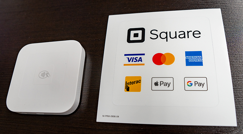 Square Credit Card and Interac Payments